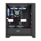 Darkflash DRX70 Mesh számítógépház + 4 RGB ventilátor (fekete)