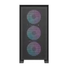 Darkflash DRX70 Mesh számítógépház + 4 RGB ventilátor (fekete)