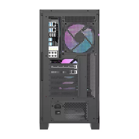 Darkflash DRX70 Mesh számítógépház + 4 RGB ventilátor (fekete)