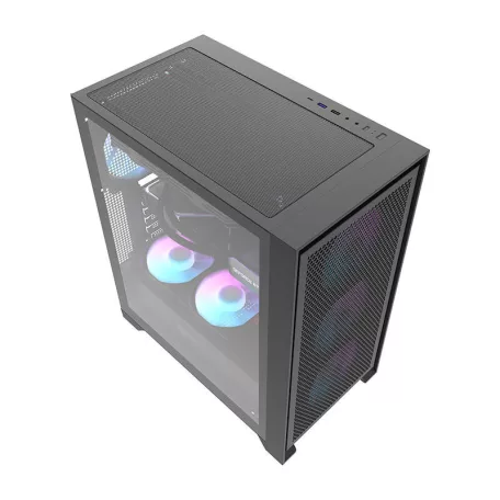 Darkflash DRX70 Mesh számítógépház + 4 RGB ventilátor (fekete)