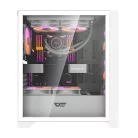 Darkflash DRX70 Mesh számítógépház + 4 RGB ventilátor (fehér)