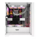 Darkflash DRX70 Mesh számítógépház + 4 RGB ventilátor (fehér)