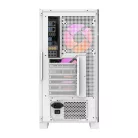 Darkflash DRX70 Mesh számítógépház + 4 RGB ventilátor (fehér)