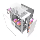 Darkflash DRX70 Mesh számítógépház + 4 RGB ventilátor (fehér)
