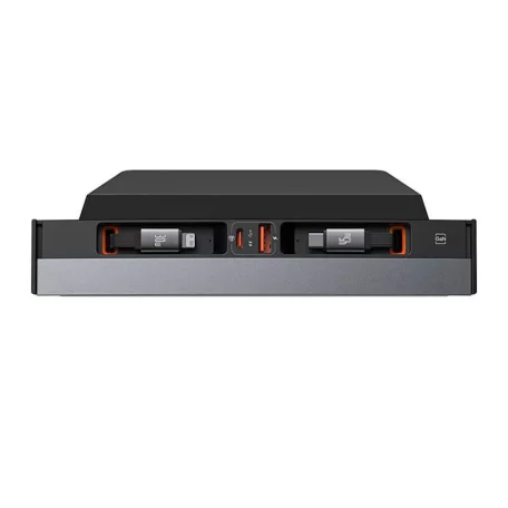 Hub Baseus T-Space USB-C villámkábellel Tesla autókhoz (fekete)