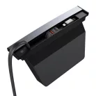 Hub Baseus T-Space USB-C villámkábellel Tesla autókhoz (fekete)