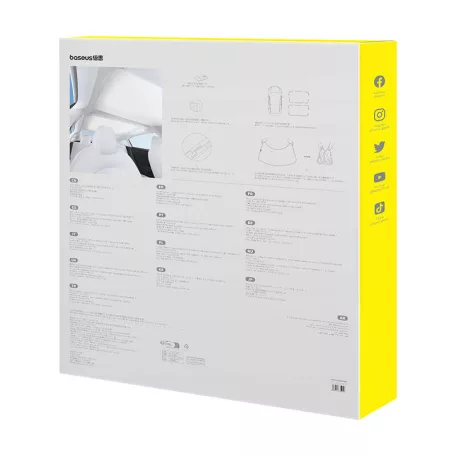 Autós tetőablak napellenző kétrétegű verzió Baseus T-Space a Tesla Model 3 modellhez (fehér)