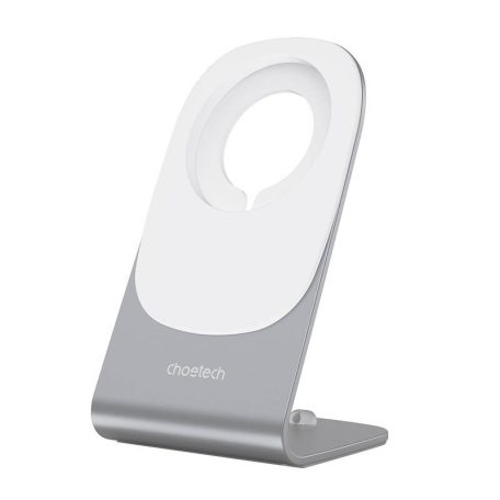 Choetech T518-F+H046 vezeték nélküli töltő állvánnyal, 15W (fehér)