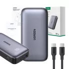 UGREEN Nexode PB502 powerbank, 10000mAh, USB + USB-C, 30W PD (fekete)
