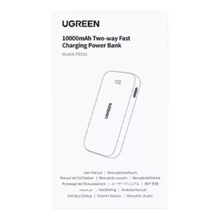 UGREEN Nexode PB502 powerbank, 10000mAh, USB + USB-C, 30W PD (fekete)