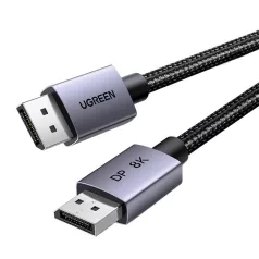  UGREEN DP120 DisplayPort 1.4 kábel, 8K 60Hz, 32.4Gbps, 3m (fekete)
