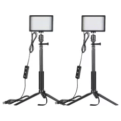   Neewer ZC-10S készlet két LED lámpa + szűrők + állványok