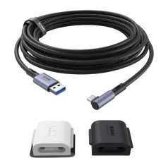   5M Link Cable with Cable Clip Kiwi Design QL105 for Meta Quest 2 Black