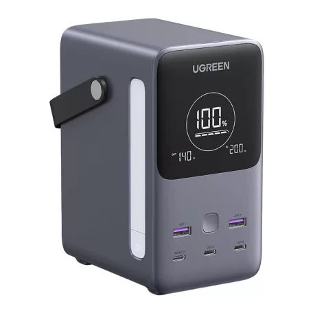 UGREEN PB770 powerbank, 48000mAh, 2x USB + 4x USB-C, 300W (szürke)