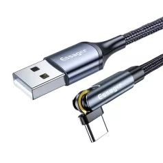   Essager EXCCXT-WX0G 3 az 1-ben kábel, USB-A-USB-C/Lightning/Micro, 15W, 1m (szürke)