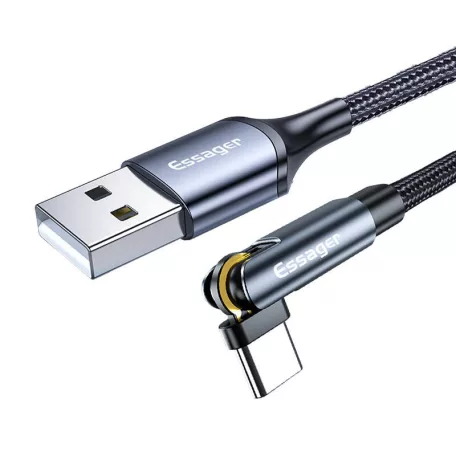 Essager EXCCXT-WX0G 3 az 1-ben kábel, USB-A-USB-C/Lightning/Micro, 15W, 1m (szürke)