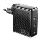 Essager ECT2CA-ZXB01-Z GaN USB-A, 2xUSB-C 100W fali töltő (fekete)