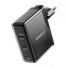 Essager ECT2CA-ZXB01-Z GaN USB-A, 2xUSB-C 100W fali töltő (fekete)