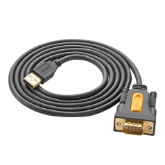 UGREEN CR104 USB-DB9 RS-232 kábel, 2m (fekete)