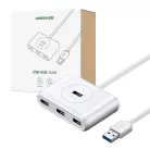 UGREEN CR113 hub, 4x USB 3.0 5Gbps, 1m (fehér)