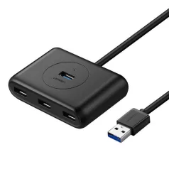 Hub Ugreen CR113 USB 4x USB 3.0 5Gbps, 1m (fekete)