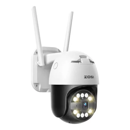 IP kültéri kamera ZOSI C296 WiFi Pan Tilt 5MP IP66 IP66 32GB microSD kártyával