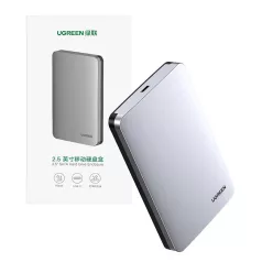   UGREEN CM300 merevlemez 2,5" SATA HDD / SSD, 6 Gbps, USB-C 3.1 Gen 2 (szürke)