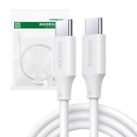 UGREEN US562 USB-C-USB-C kábel, 100W, 480 Mbps, 2m (fehér)