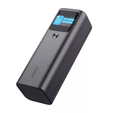 Aukey PB-Y45 powerbank, 26800mAh, 140W PD3.1 (fekete)