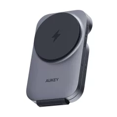   Aukey LC-MC312 MagFusion 3 az 1-ben mágneses töltő, 15W, Qi2 (szürke)