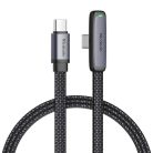 90 fokos kábel USB-C-ről USB-C-re Mcdodo CA-3360, 65W, 1.2m (fekete)