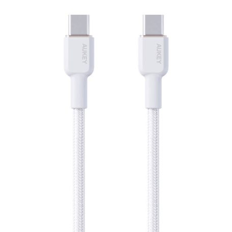 Aukey CB-NCC2 USB-C-USB-C kábel, 60W, 1,8m (fehér)