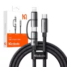 Mcdodo 2in1 kábel CA-0450 USB-C - USB-C + Lightning, 1,2 m