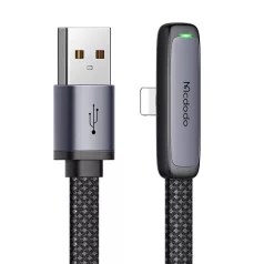   Mcdodo CA-2790 USB-ről villámra csatlakozó szögkábel, 1.2m (fekete)