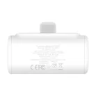 Baseus Compact powerbank, 5000mAh, 20W (fehér)