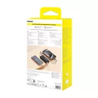 Baseus Free2Pull powerbank kábellel, 10000mAh, 30W (fekete)