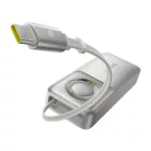 Baseus Free2Pull powerbank kábellel, 10000mAh, 30W (szürke)