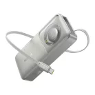 Baseus Free2Pull powerbank kábellel, 10000mAh, 30W (szürke)