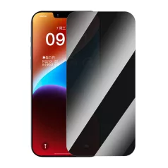   Baseus adatvédelmi edzett üveg Superior az iP 14 Plus/13 Pro Max készülékhez + tisztító készlet i EasyStick