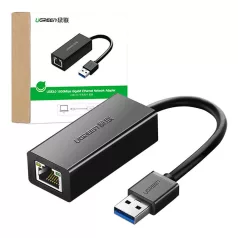   UGREEN CR111 USB 3.0-RJ45 hálózati adapter, Gigabit Ethernet (fekete)
