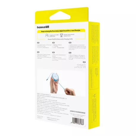 USB kábel Baseus Free2Pull USB-C és iP 20W 1m (kék)