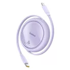 USB kábel Baseus Free2Pull USB-C és iP 20W 1m (lila)