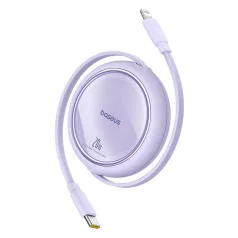 USB kábel Baseus Free2Pull USB-C és iP 20W 1m (lila)