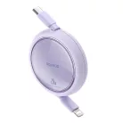 USB kábel Baseus Free2Pull USB-C és iP 20W 1m (lila)