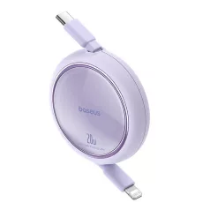 USB kábel Baseus Free2Pull USB-C és iP 20W 1m (lila)