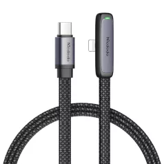 Mcdodo CA-3350 USB-C-lightning szögkábel, 1,2 m (fekete)