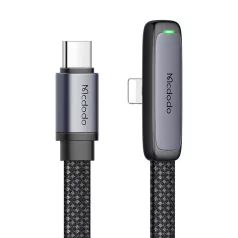 Mcdodo CA-3350 USB-C-lightning szögkábel, 1,2 m (fekete)