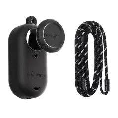   Silicone case with a leash Sunnylife for Insta360 GO 3S (black)