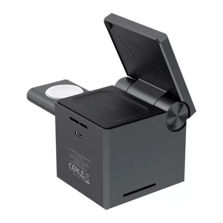 Choetech T632-F 3 az 1-ben 15W-os vezeték nélküli töltő (fekete)