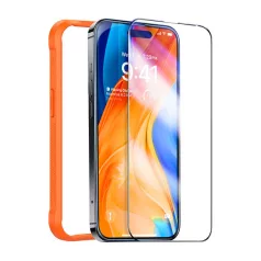   Edzett üveg az iPhone 15 Pro Torras InstaII Master készülékhez